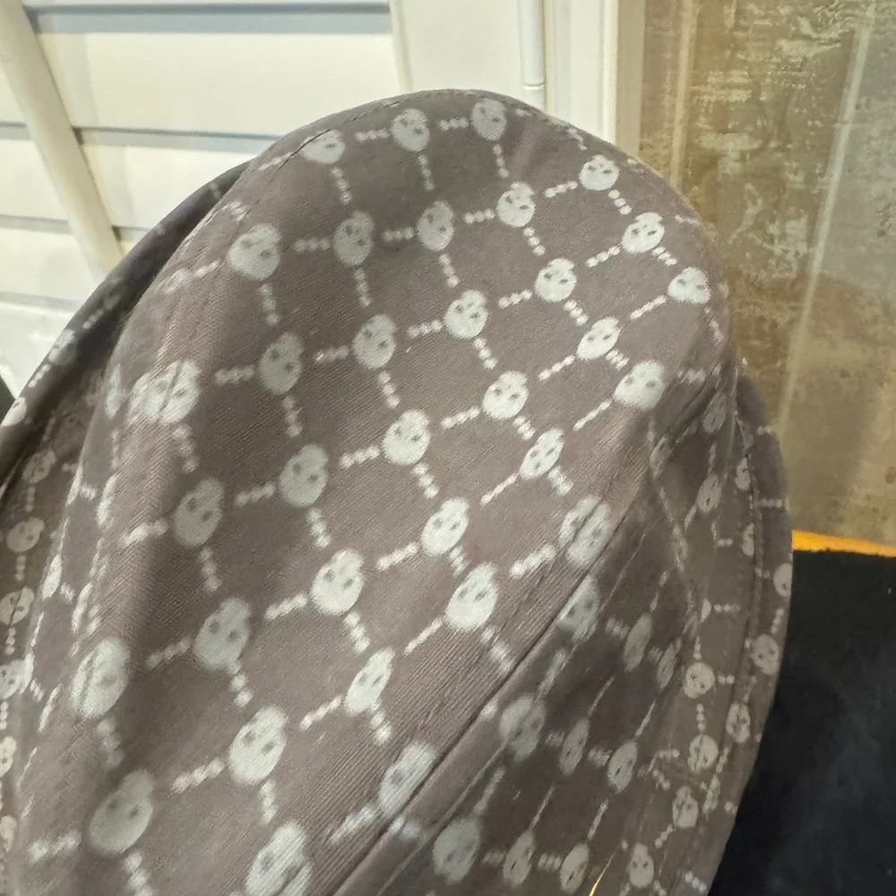Broner Gray Skull Pattern Fedora with Multicolor Band‎ - Picture 4 of 4